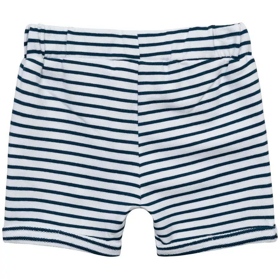 MINOTI Shorts und T-Shirt im Set DunkelblauWeiß