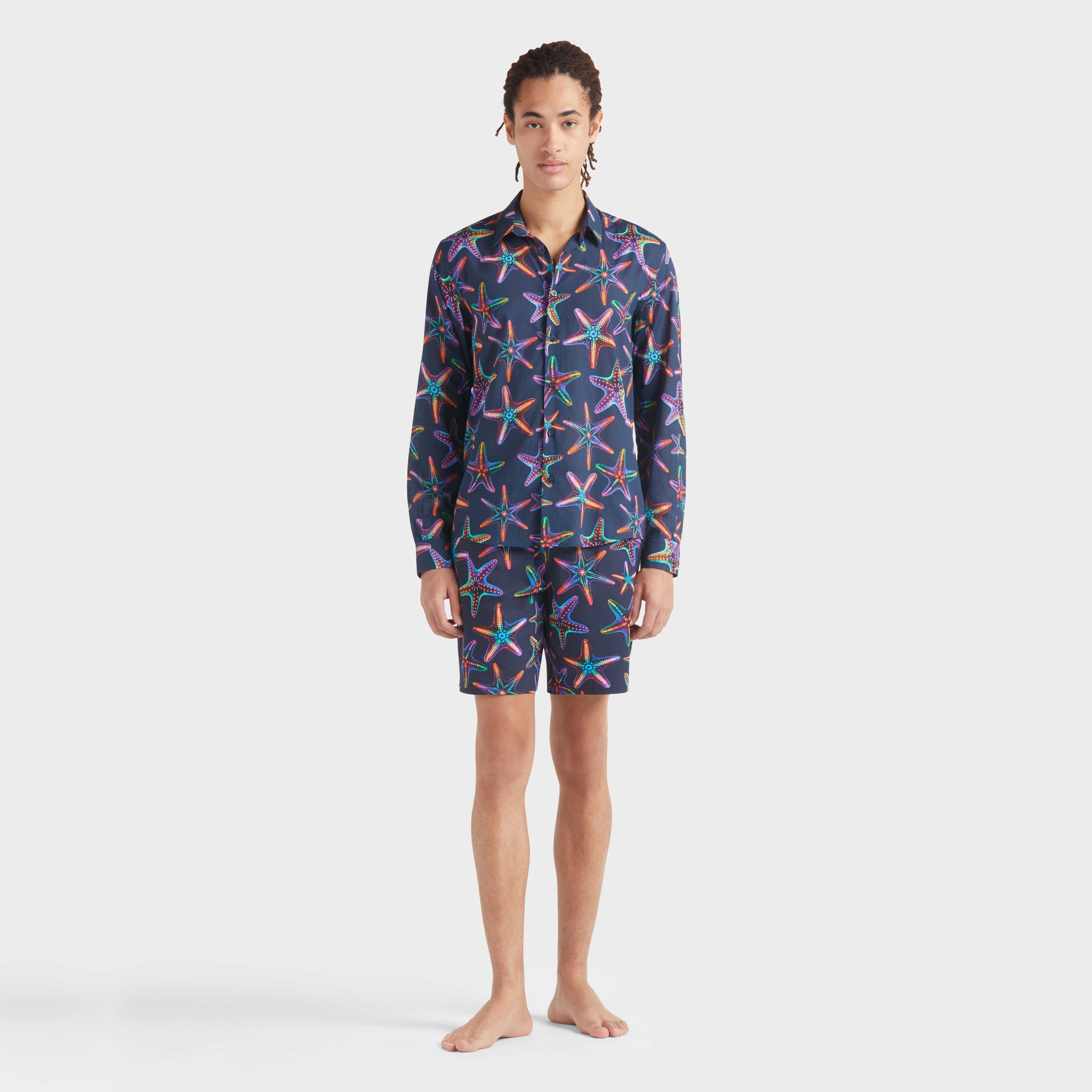 Chemise en coton voile organique Unisexe Disco Stars