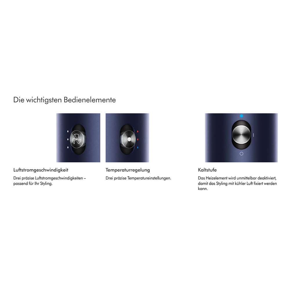 Airwrap Complete Long Multi Haarstyler HS05 mit 6 Aufsätzen (395915-01) - Blau / Kupfer