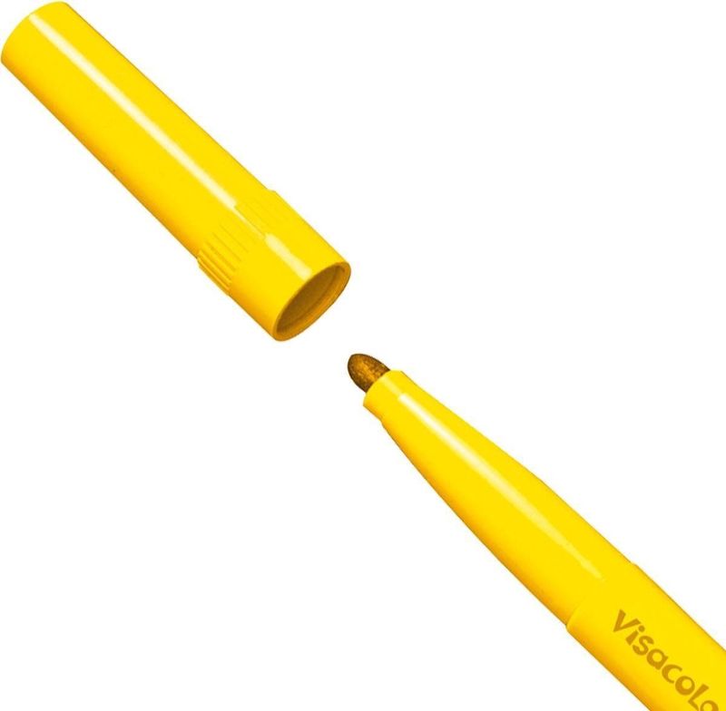 BIC - Visacolor XL - Viltstiften - Geel - Kunststof - 12 Stuks