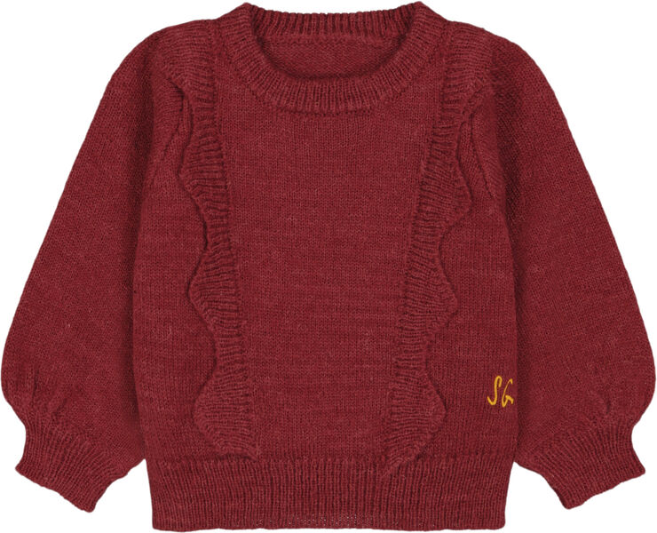Soft Gallery SGBMEGAN KNIT PULLOVER Tibetan red