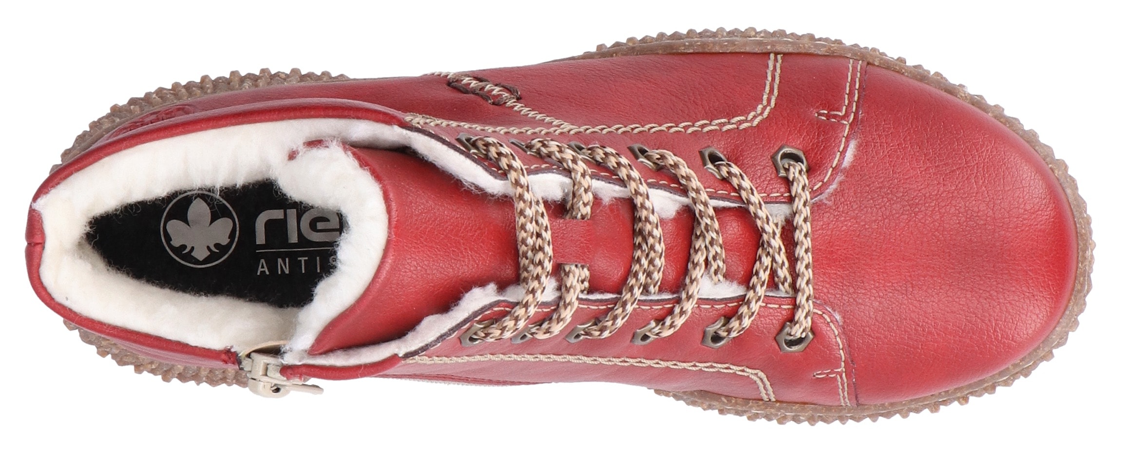Rieker Winterboots  , Schnürboots, Stiefelette, High Top Sneaker mit Innenreissverschluss