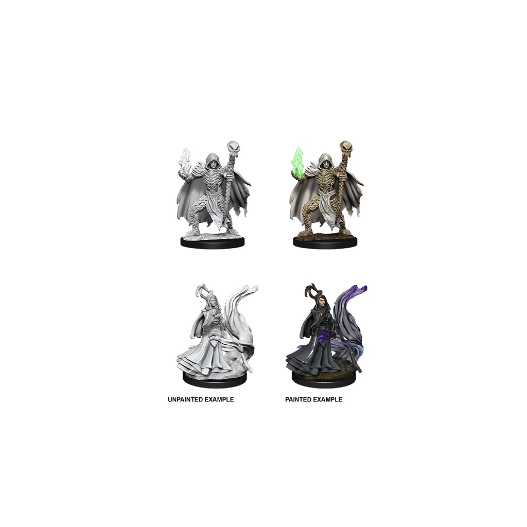 Pathfinder Deepcuts Unpainted Miniatures: Necromancers