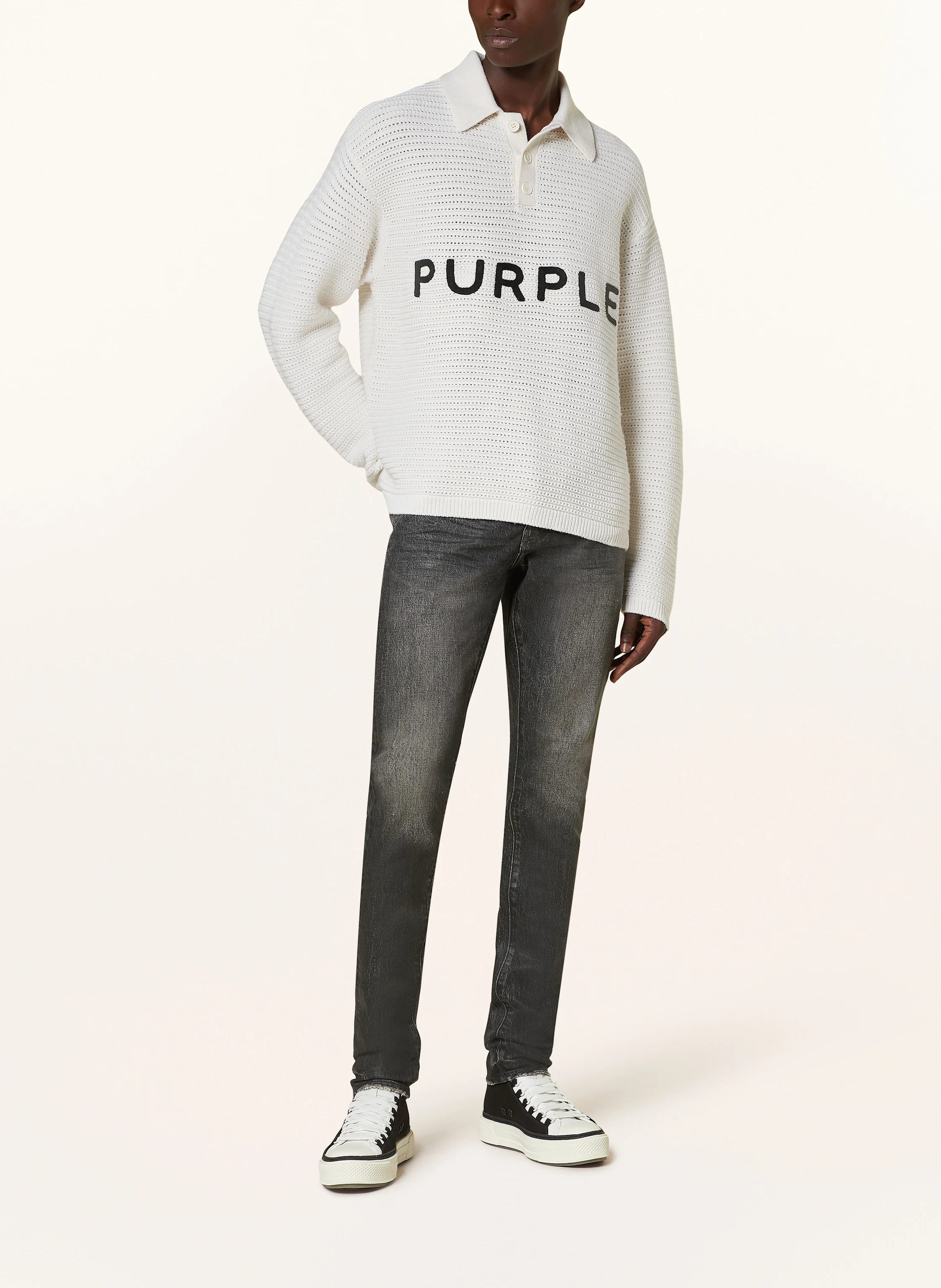 PURPLE BRAND Coated Jeans Skinny Fit