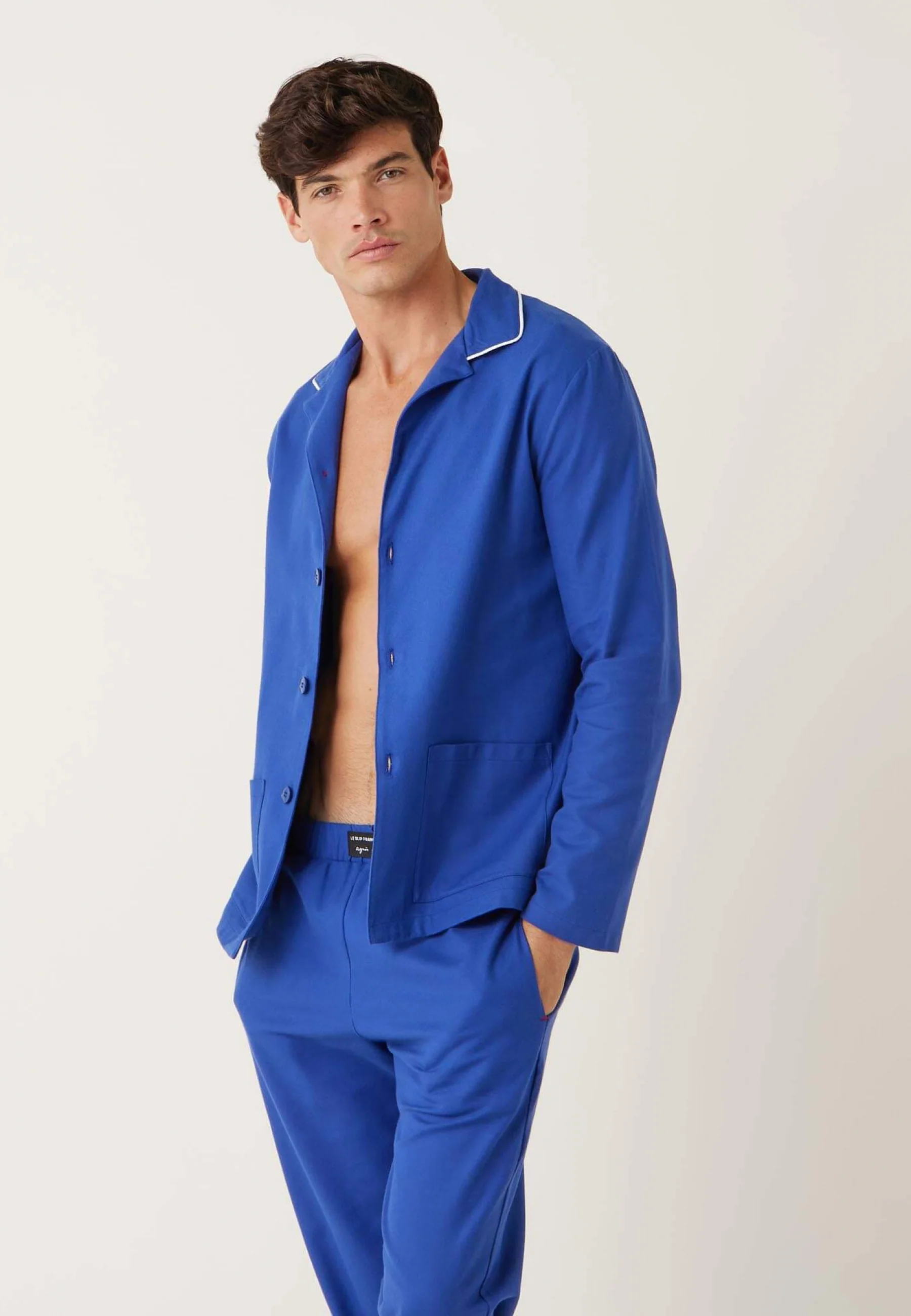 Chemise en coton-Jim Bleu Garage
