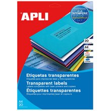 Etiquette adresse transparente, 210 x 297 mm