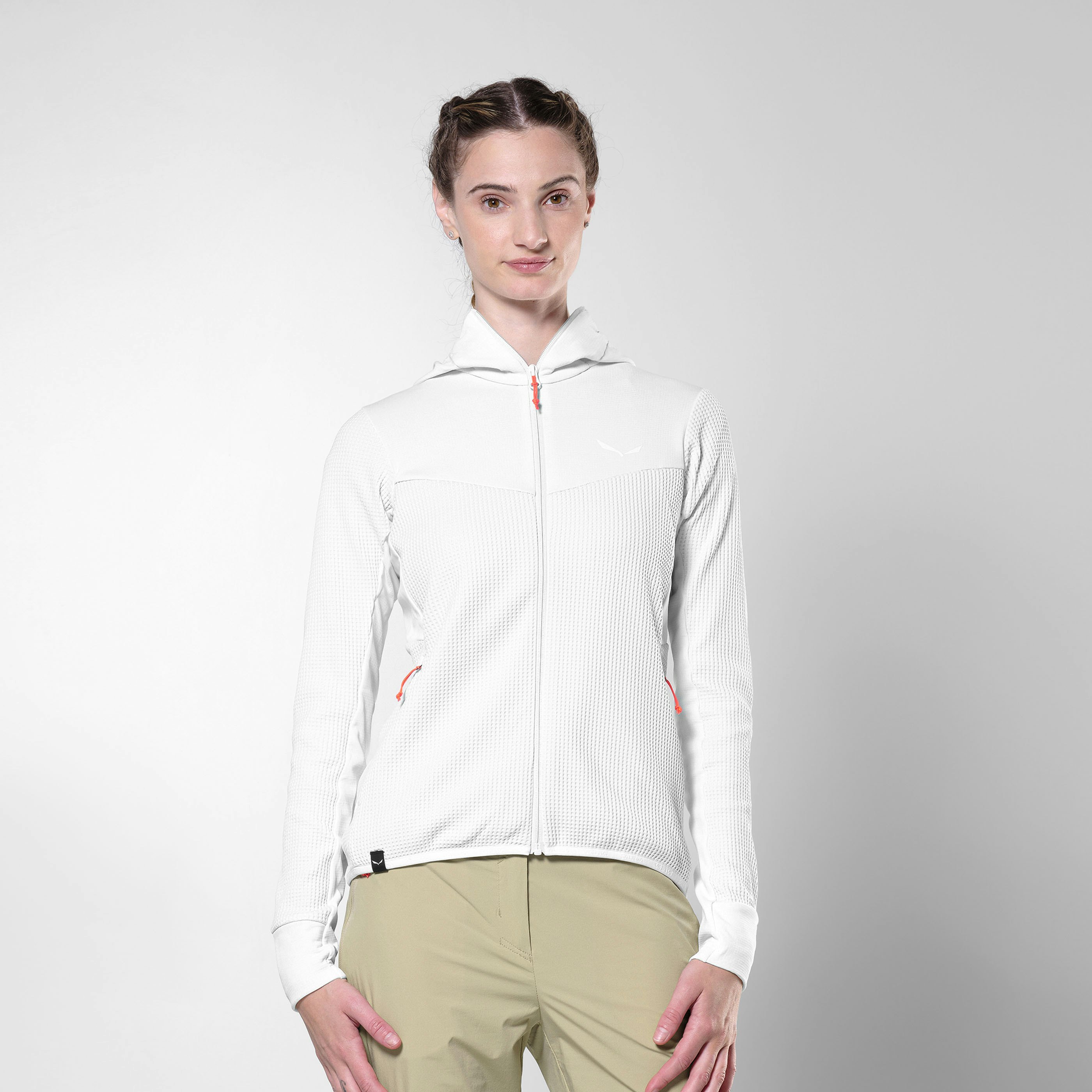 Puez Waffle Hybrid Polarlite Kapuzenjacke Damen