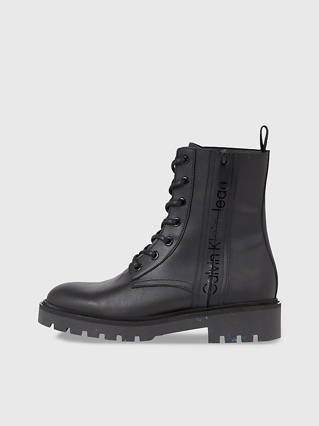 Botas de couro sintético