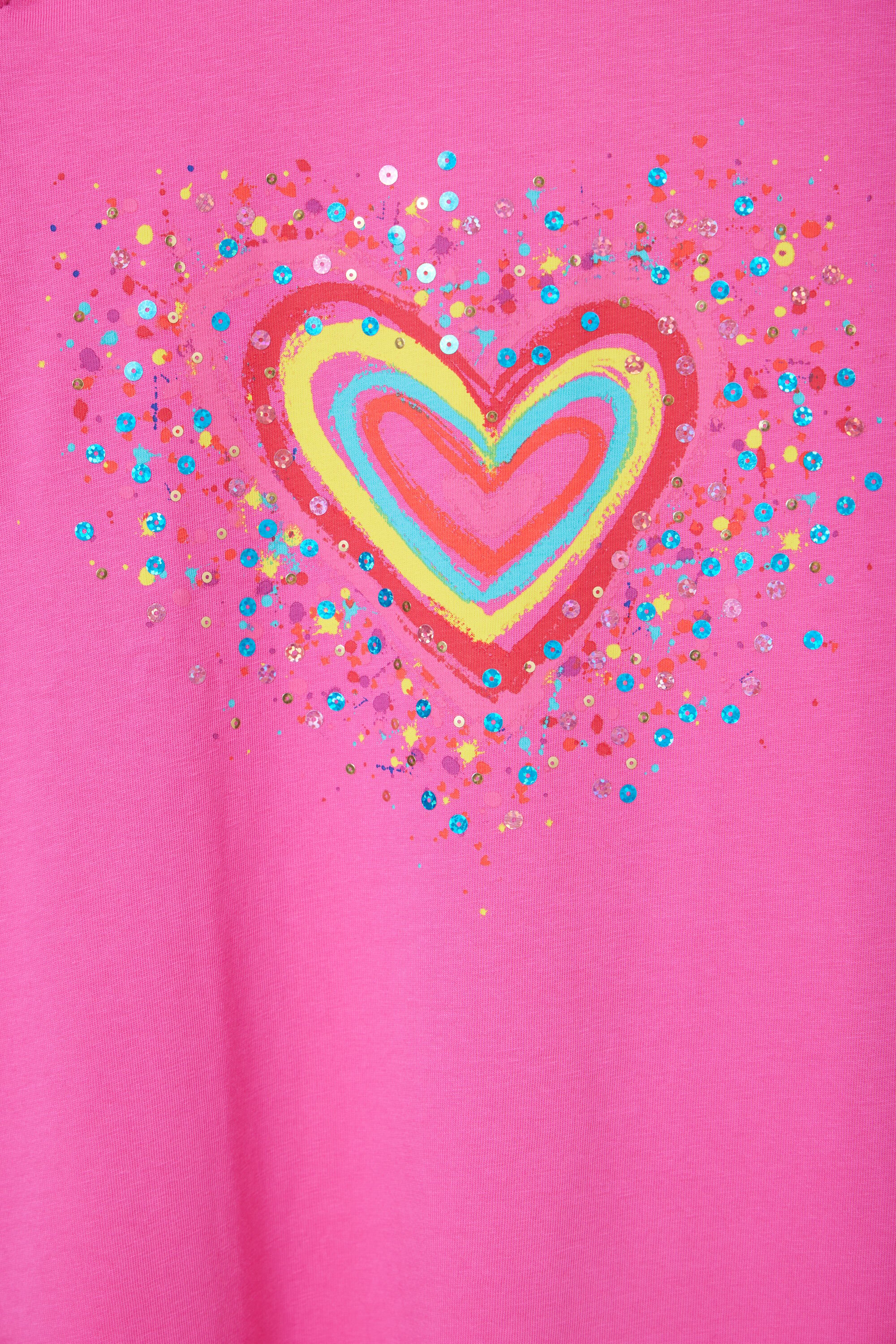 Robe t-shirt découpes cœur