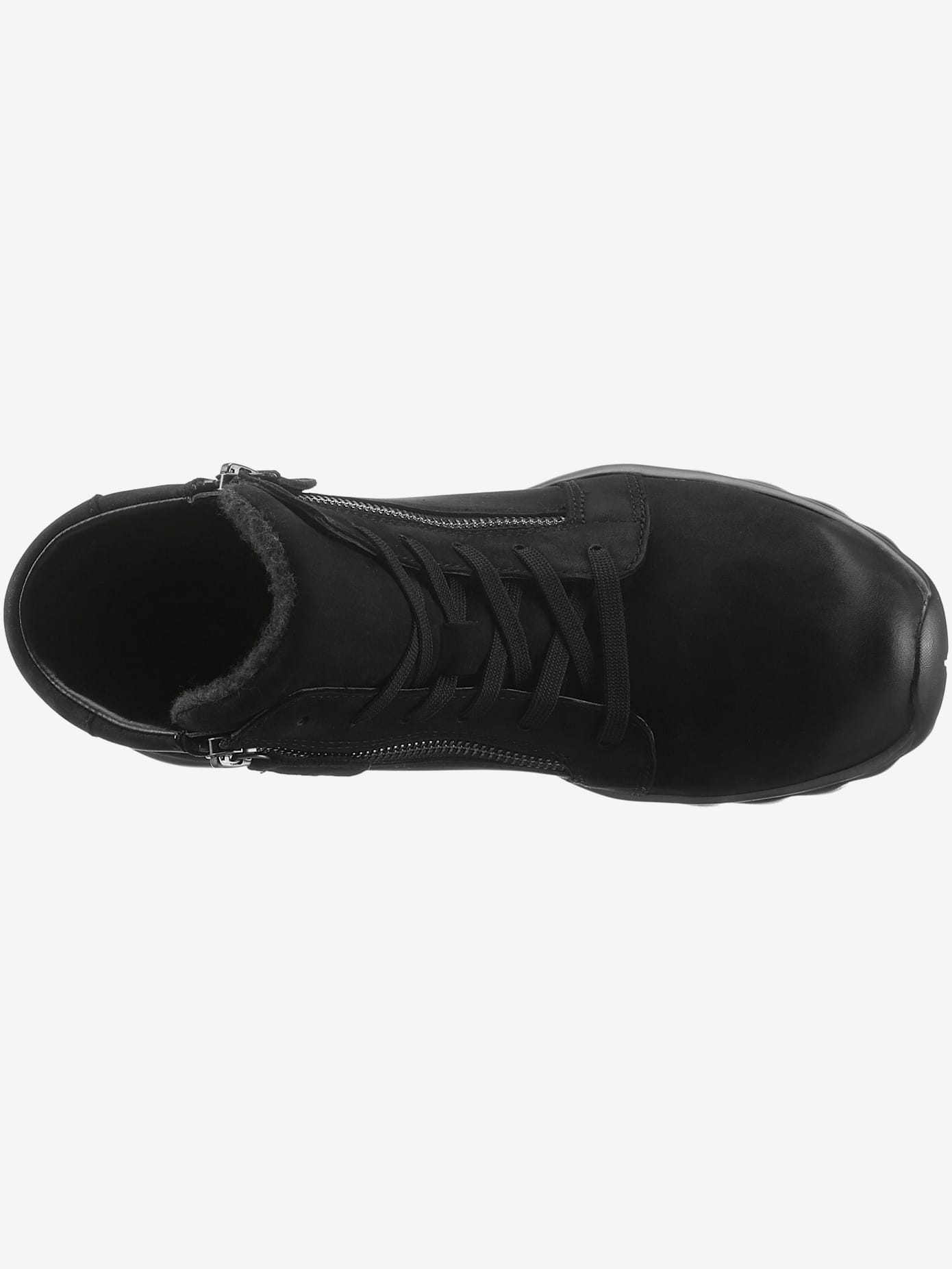 Bottines à lacets chaussures à lacets, glissière intérieure et extérieure
