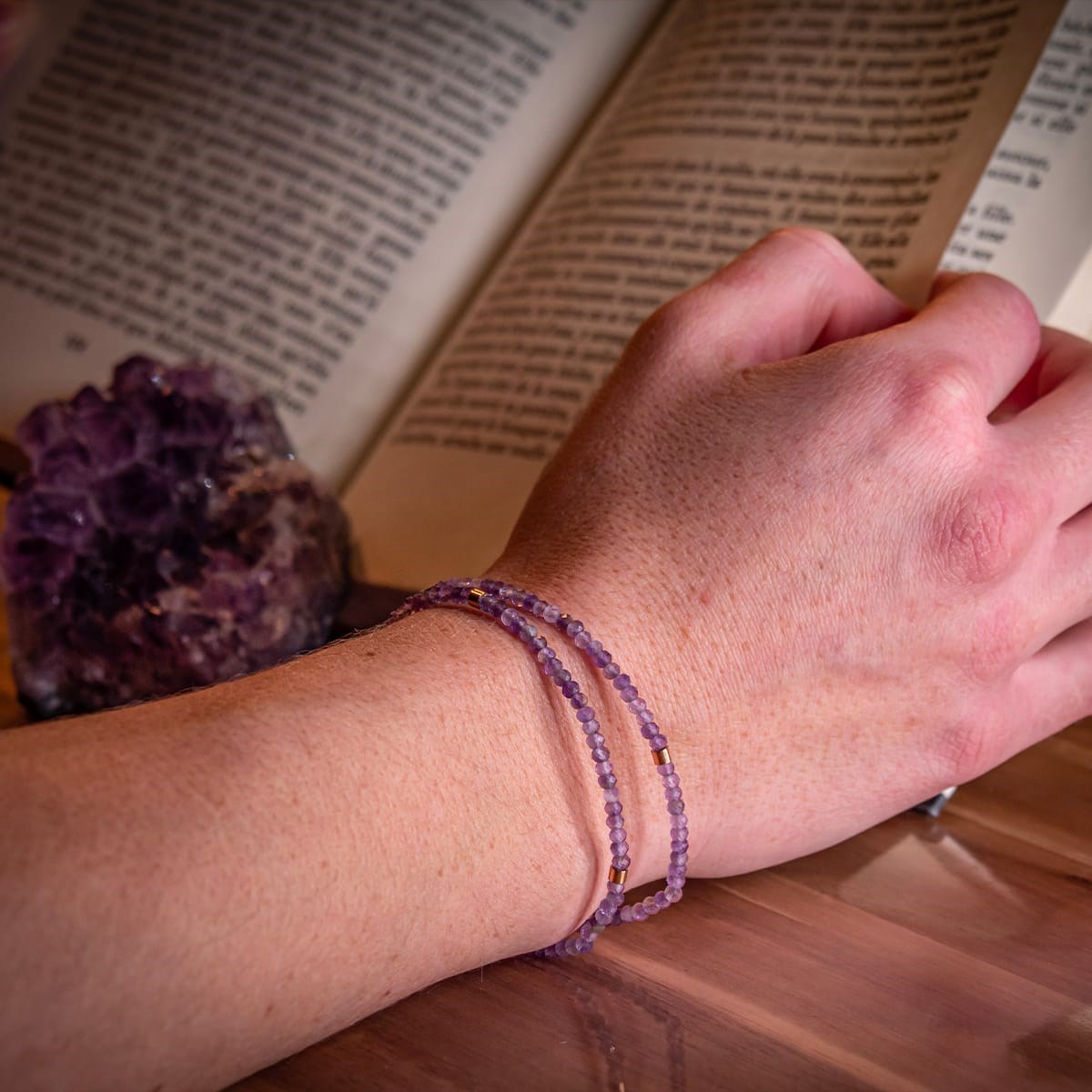 Bracelet Lumia en pierres naturelles Améthyste
