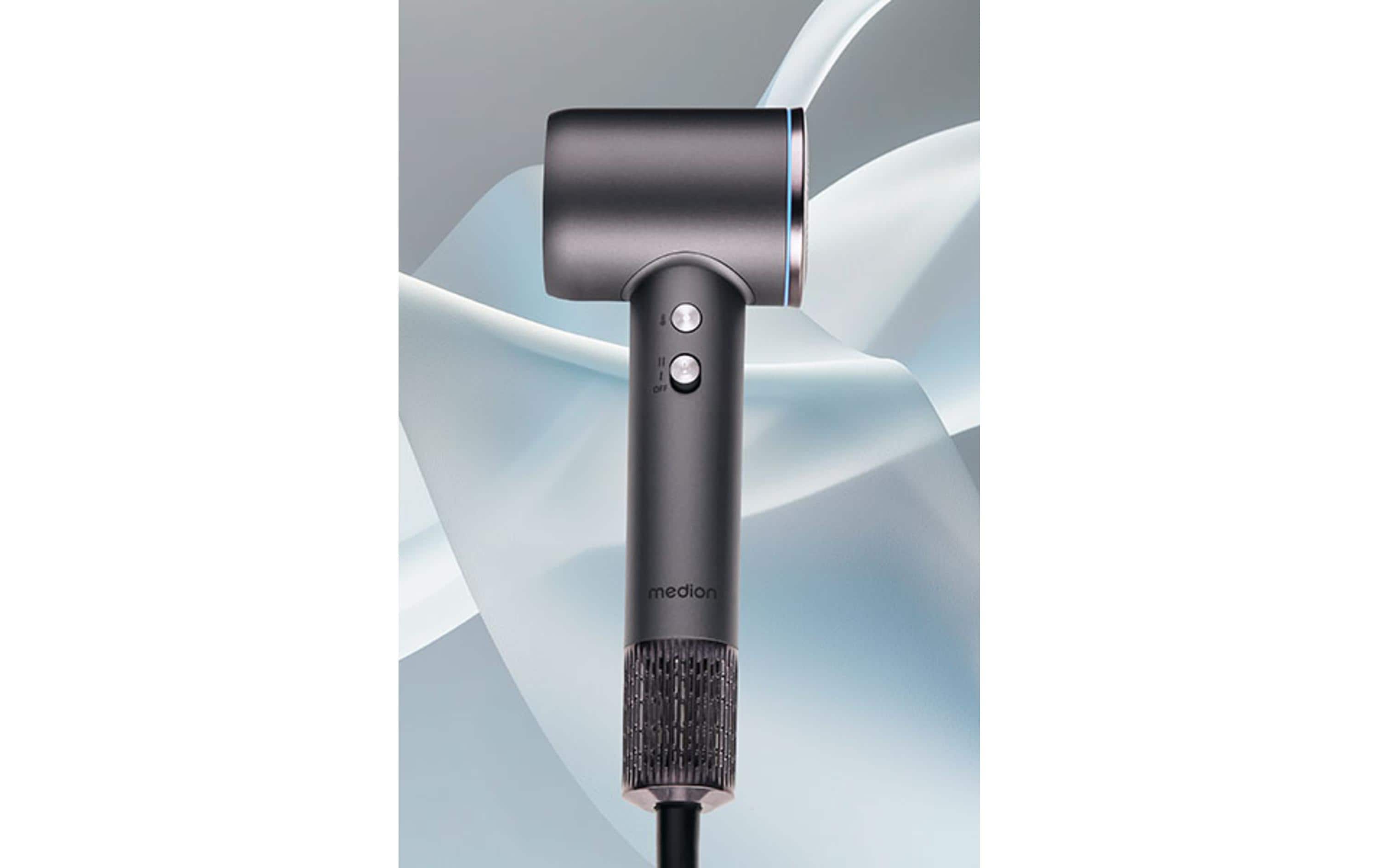 Haartrockner MD 19983 Grau<br>Föhn mit Ionen-Technologie