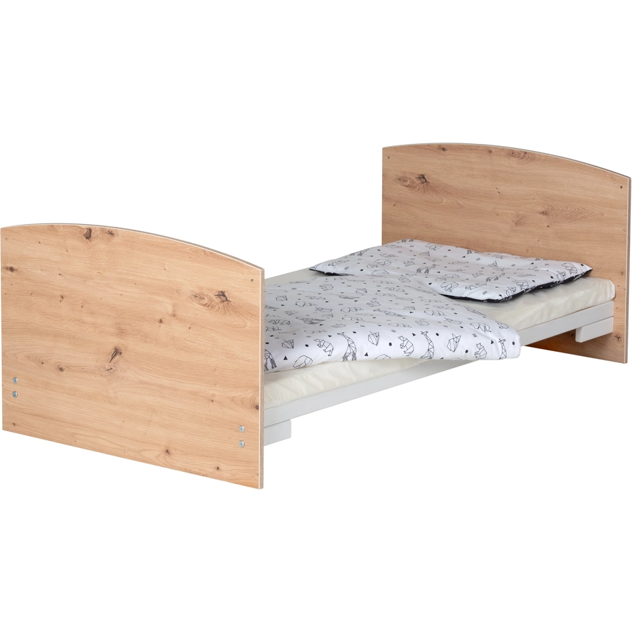 Schardt Komplettbett Classic Line 70x140cm artisan oak origami black