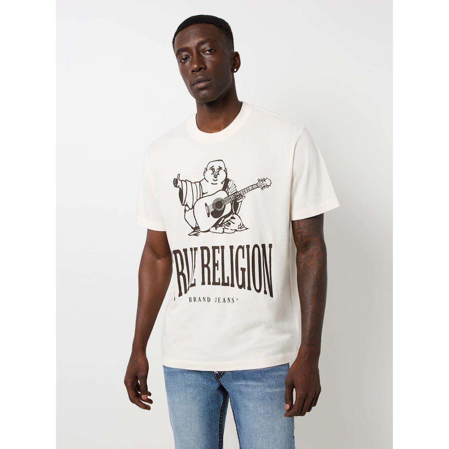 True Religion TR Crackle Vintge T Shirt Mens