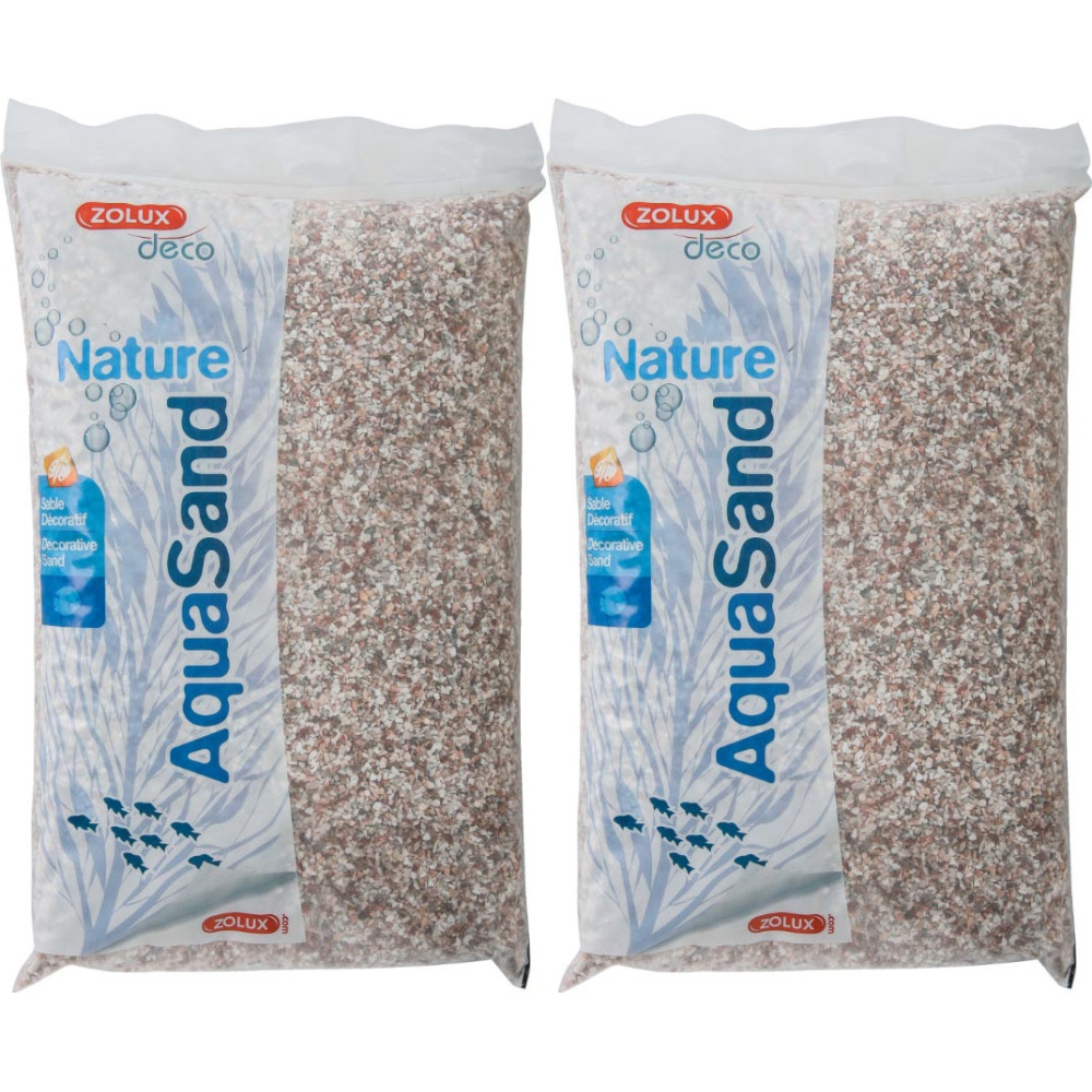 Sol décoratif aquasand cristobalite rose 4kg (lot de 2)