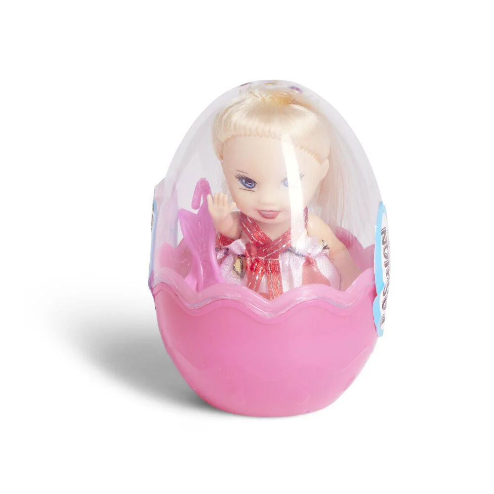 Mini poupée dans oeuf Ø5,8xH8,7cm - 4 modèles