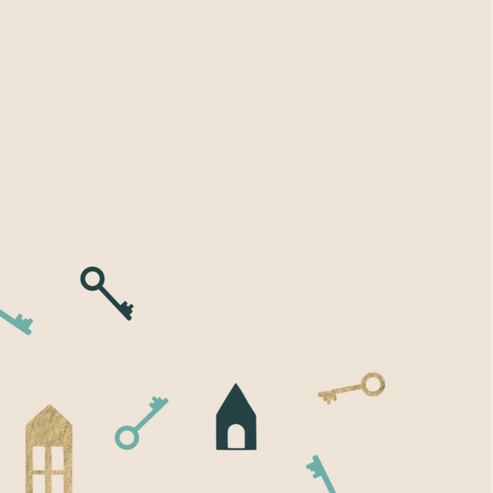 Papercute | Nieuwe woning kaart | Sleutels | New Home
