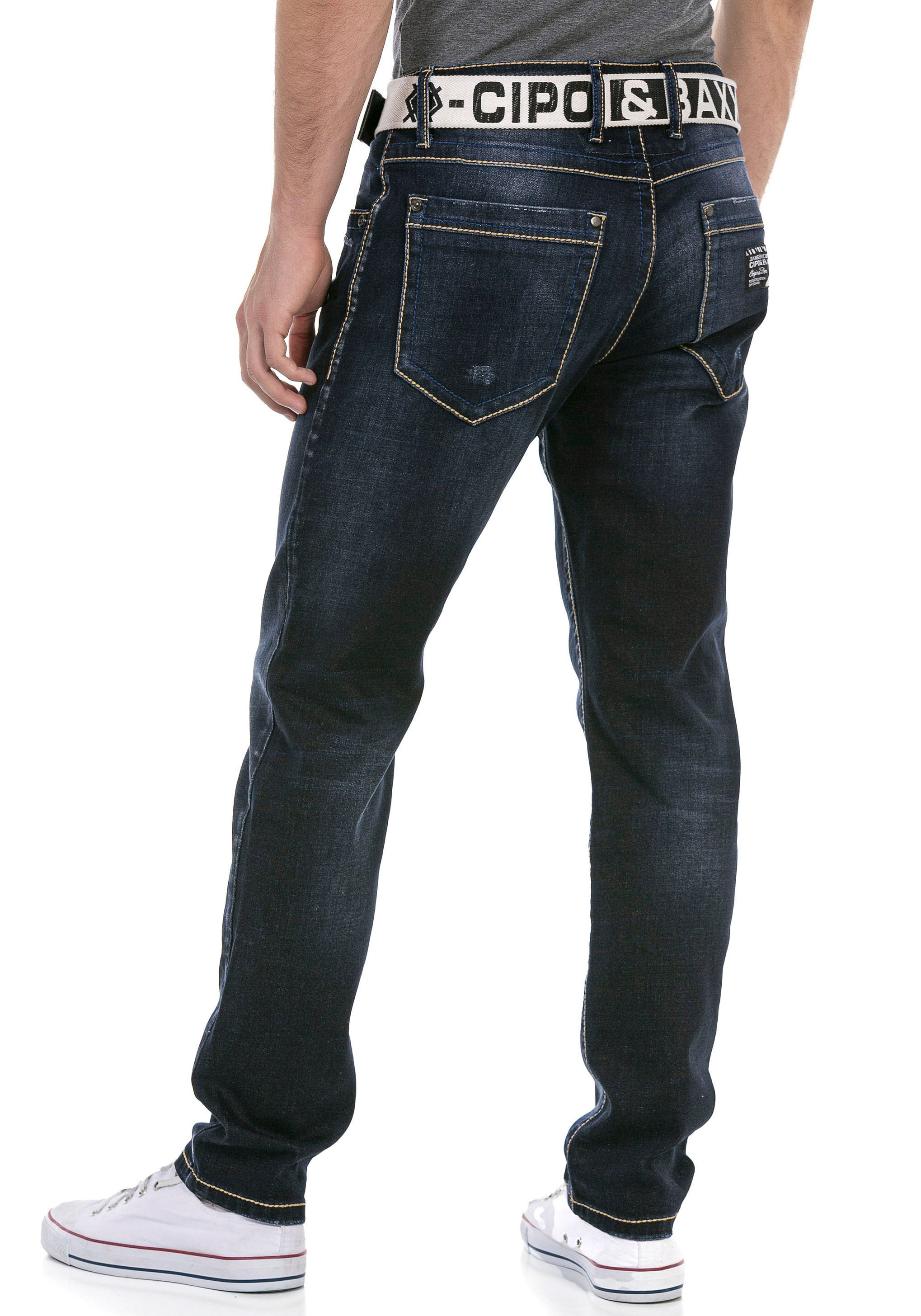 Cipo & Baxx Regular-fit-Jeans , mit markanter Waschung