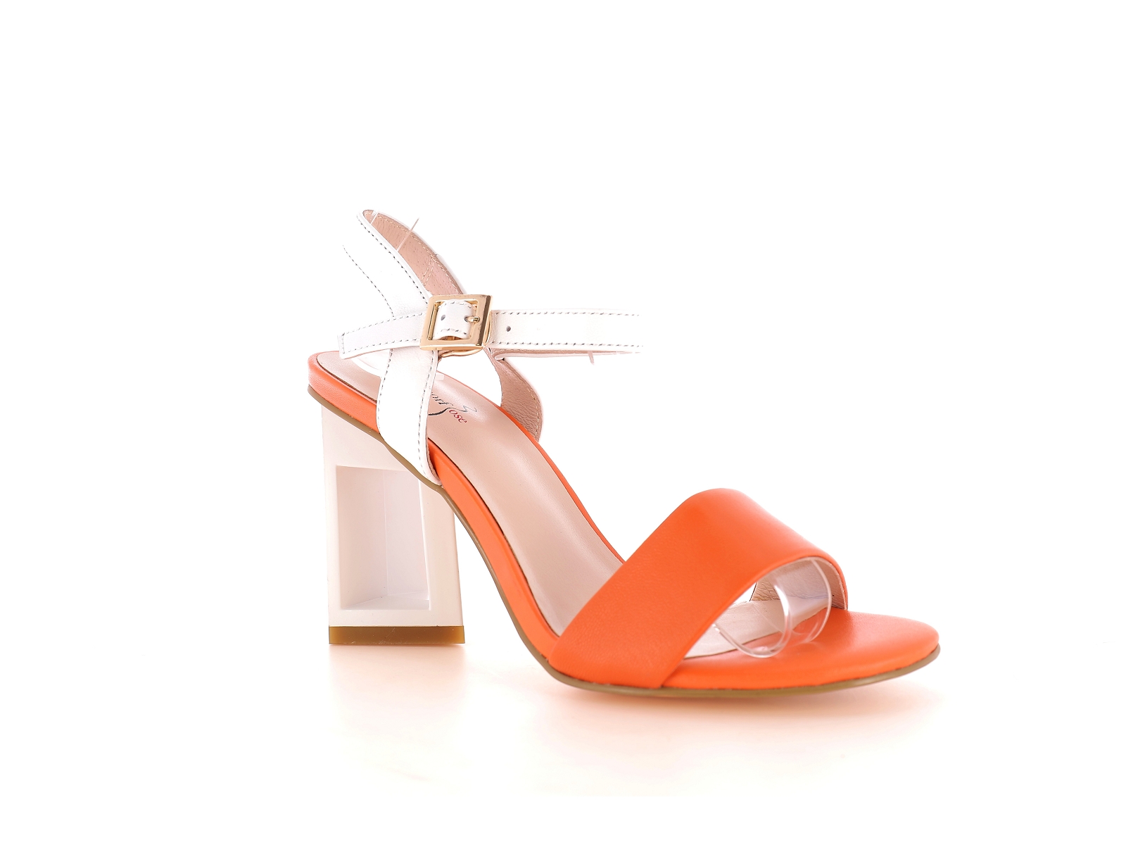 Metamorf ose-RABETON Cuir Blanc Orange