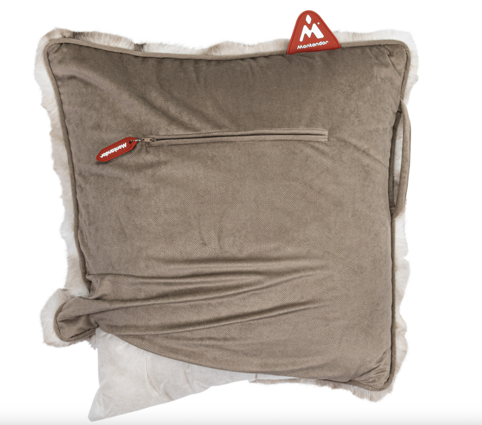 (45x45cm) Kabelloses Wärmekissen Home Deko Heat Pads Plüsch Heizkissen (HP-FF-TF) - Taupe