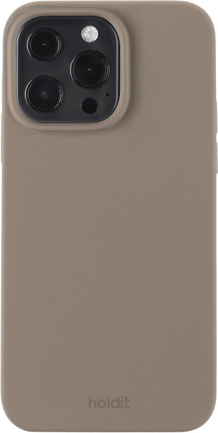 HoldIt Silicone Case iPhone 13 Pro Mocha Brown Lysebrun