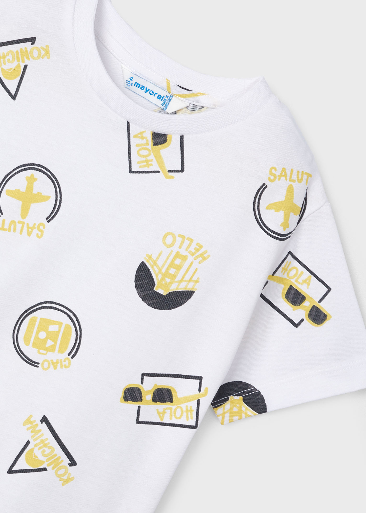 Conjunto de 2 camisetas Better Cotton estampadas para meninos, Universo
