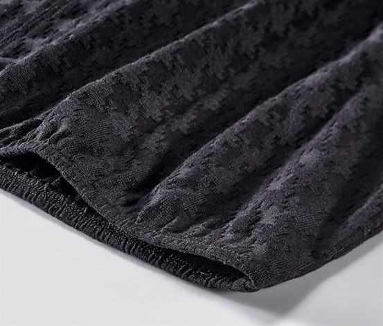 Strukturiertes Langarmshirt, schwarz