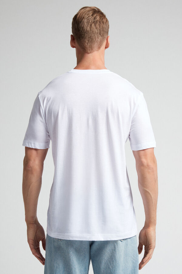 Camiseta de corte reto em algodão extrafino Supima®