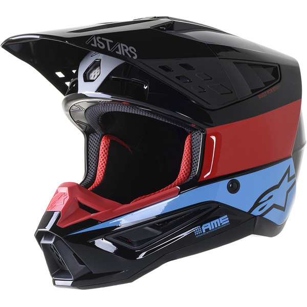 Alpinestars - Casque S-M5 Bond Noir / Rouge / Bleu