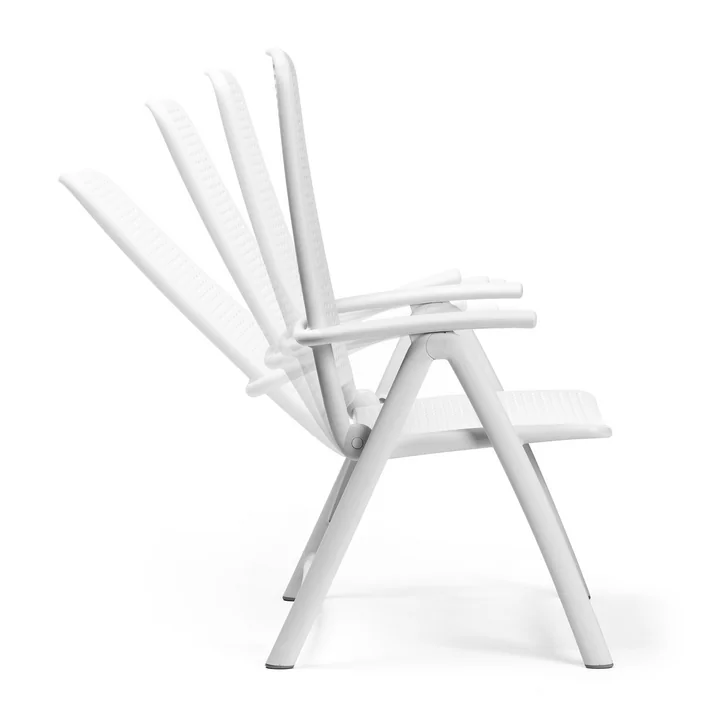 Nardi - Darsena Relax Klappsessel (2x)   Step Tisch, bianco