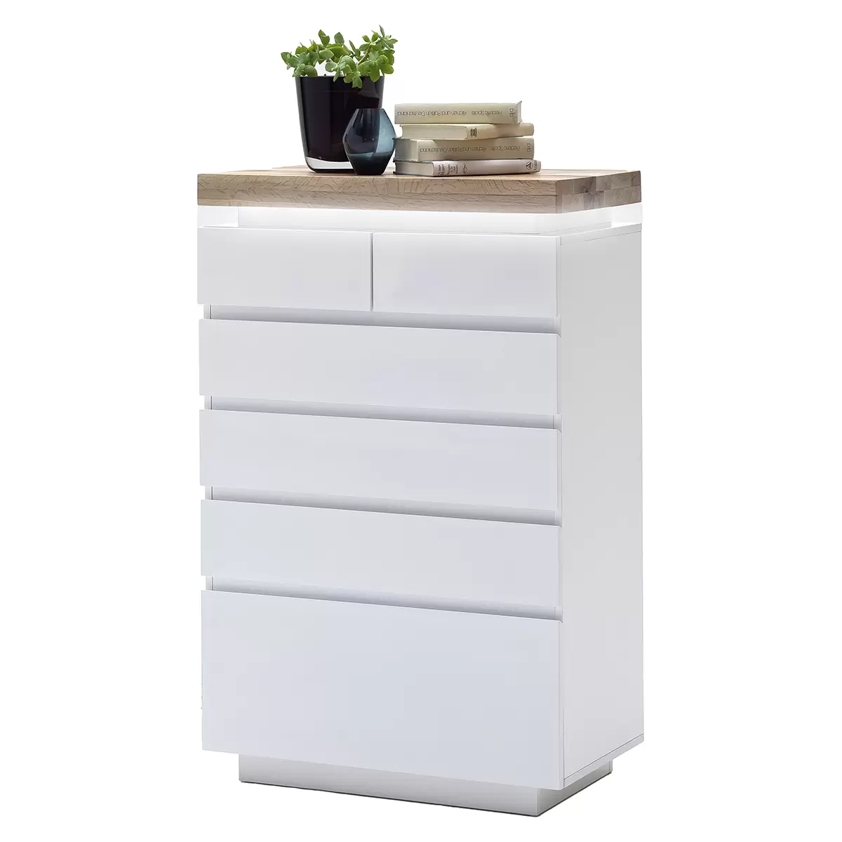 Kommode Romina Artisan Eiche,weiss