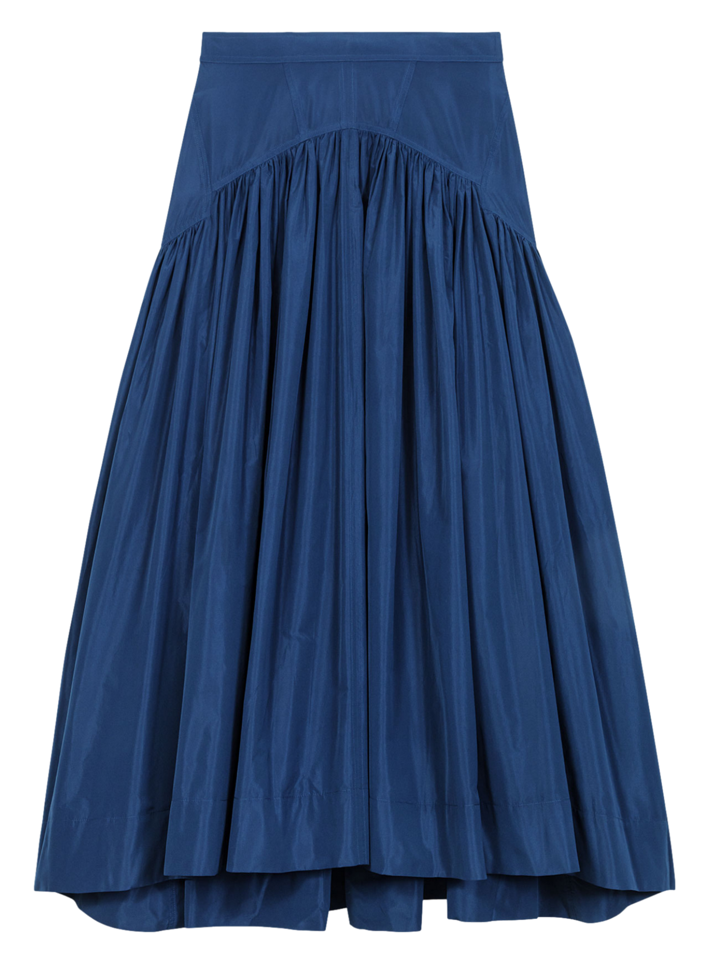 Jupe longue évasée| Bleu