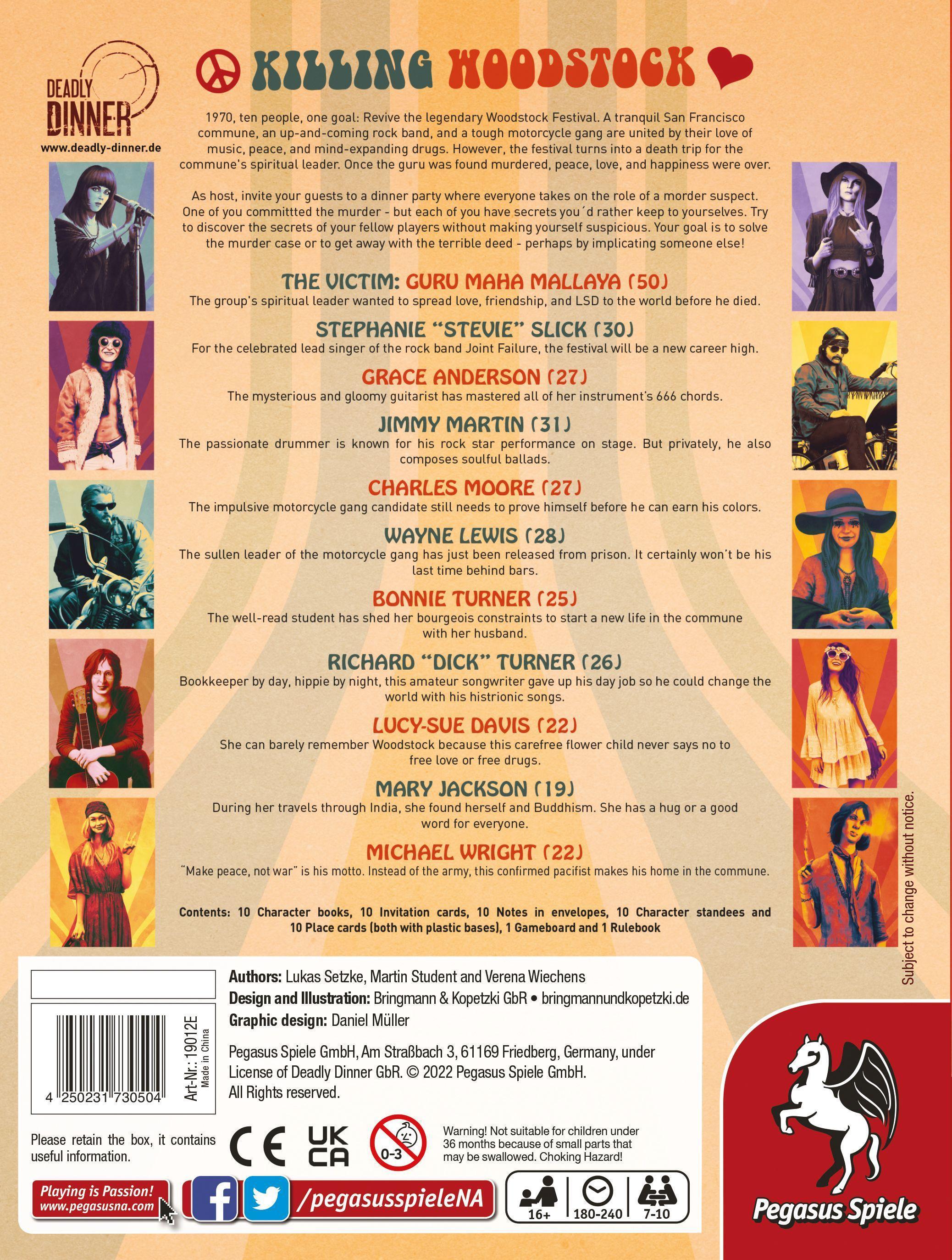 Deadly Dinner - Killing Woodstock (English Edition)