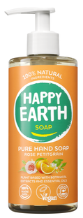 Happy Earth 100% Natural Hand Soap Rose Petitgrain 300ML