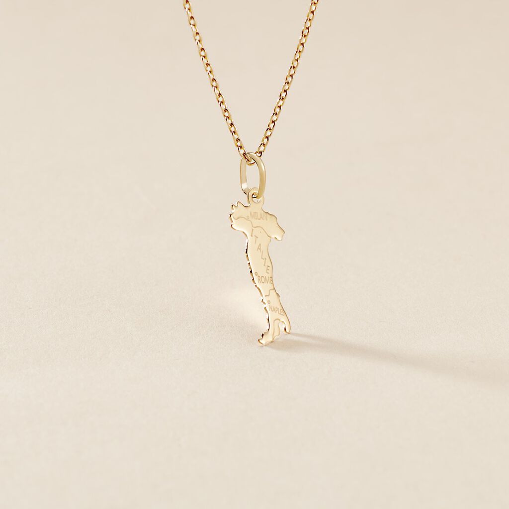 Pendentif Gaietana Italie Or Jaune