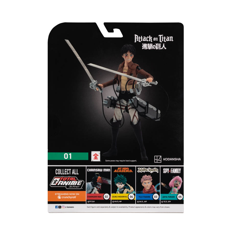 Attack on Titan Eren Jaeger actiefiguur - 17 cm