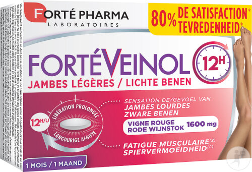 Forté Pharma FortéVeinol 12h Pour Des Jambes Légères 30 Comprimés