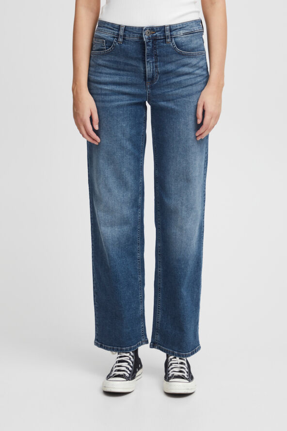 ICHI IHTWIGGY STRAIGHT LONG Medium blue