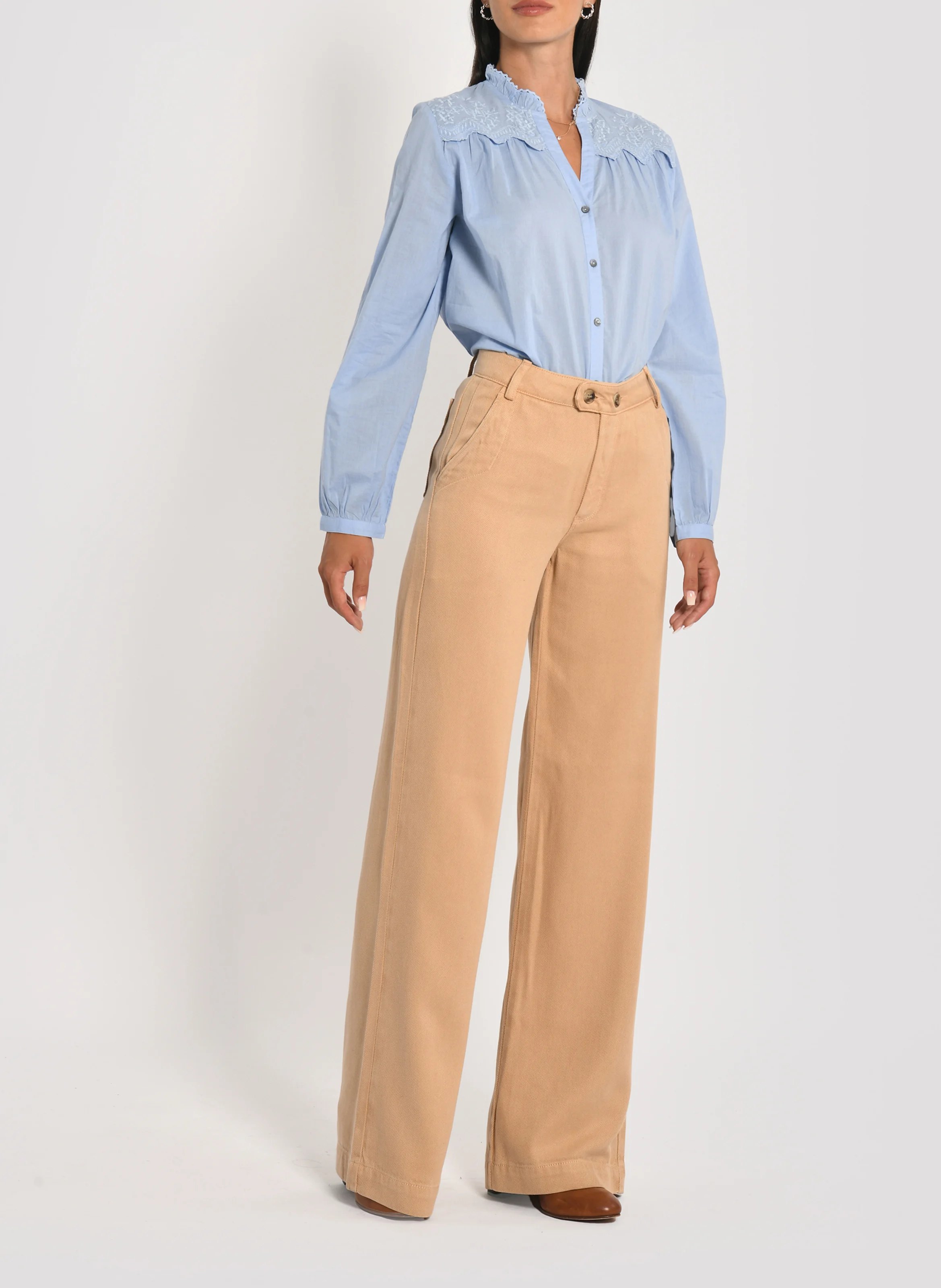 SUN - Pantalon large| Beige