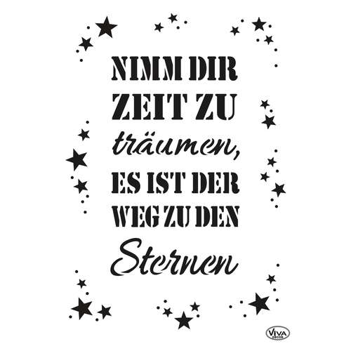 VIVA DECOR Universal-Schablone, Nimm Dir Zeit
