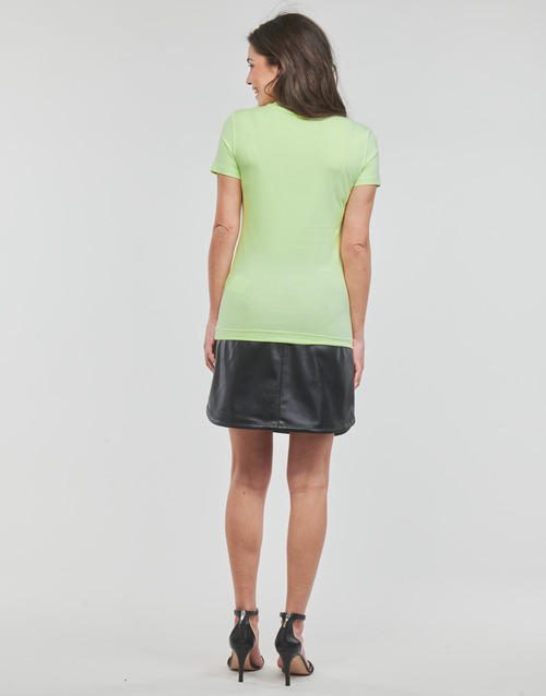 Guess - SS CN TRIANGLE FLOWERS TEE - Vert