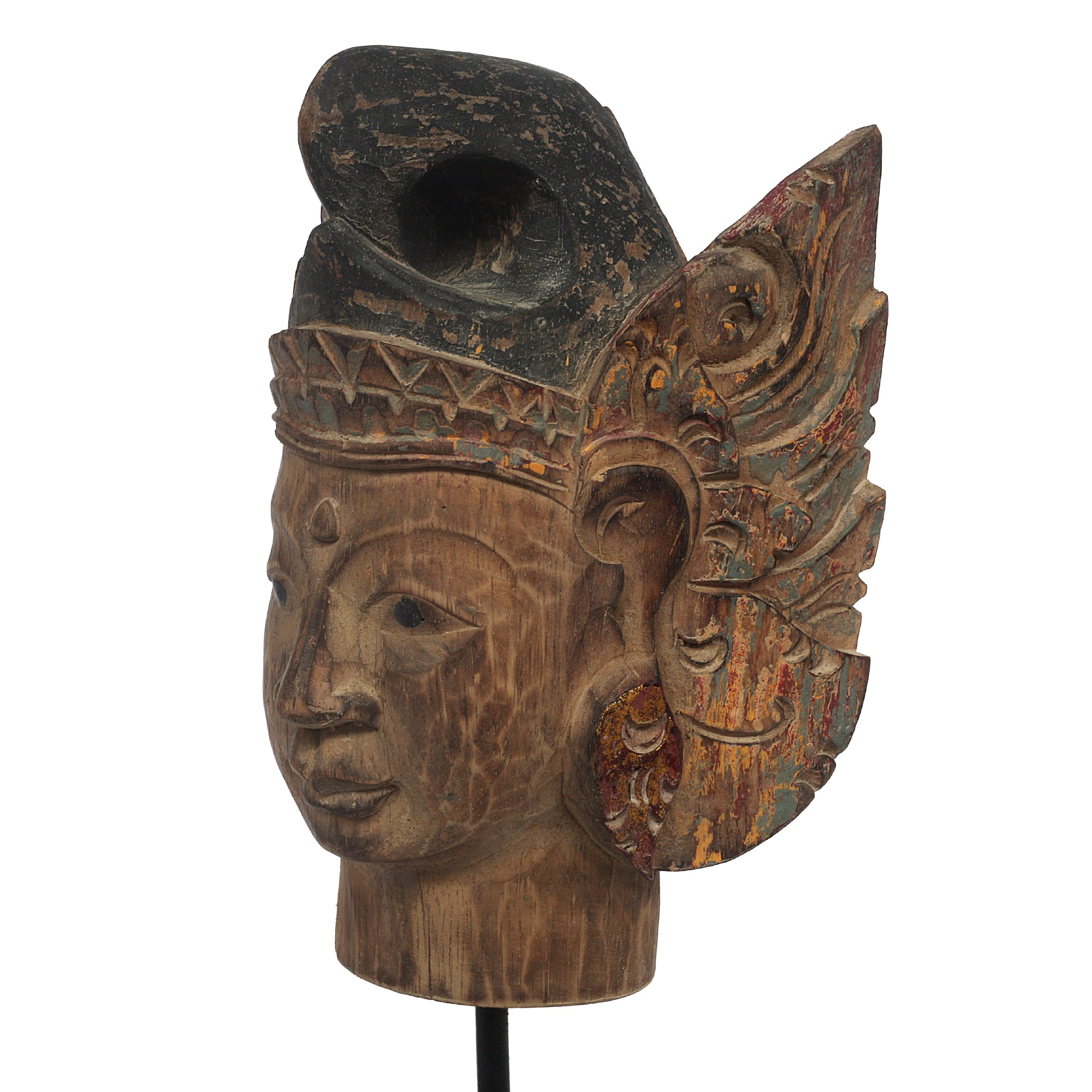 Skulptur 'Sita' auf Sockel, multicolor, H 31 cm, B 14 cm, T 11 cm von fischer's lagerhaus