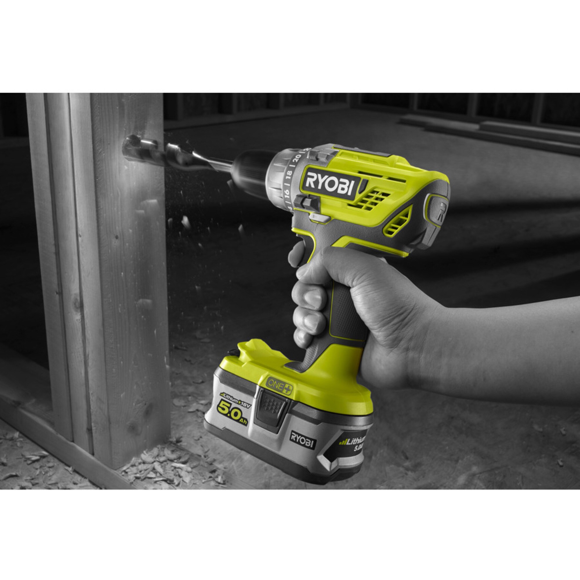 Ryobi Bohrschrauber ONE+ Akku-Bohrschrauber R18DD3-0, 18Volt