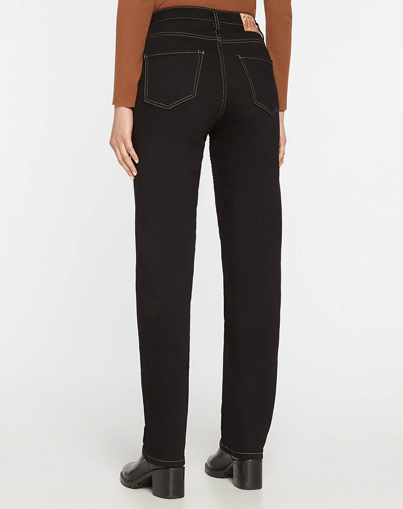 Pepe Jeans Jean Straight Tr Coutures Or noir