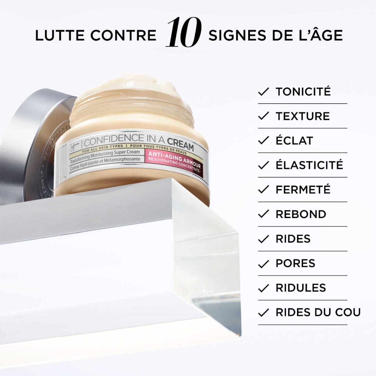 It Cosmetics Confidence In a Cream Crème Hydratante Anti-âge - Format Voyage