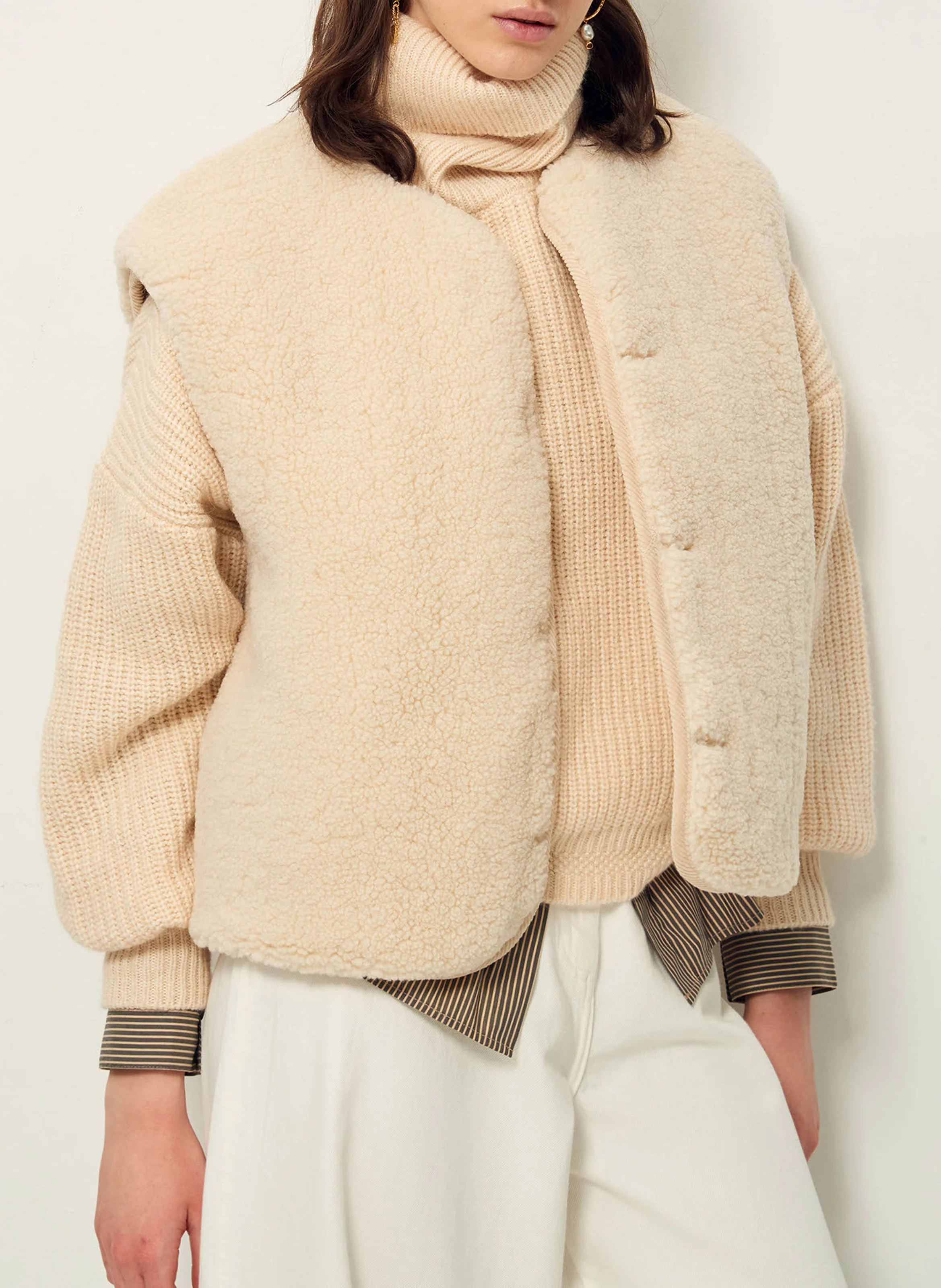 SNOWDONIA - Veste droite réversible | Beige