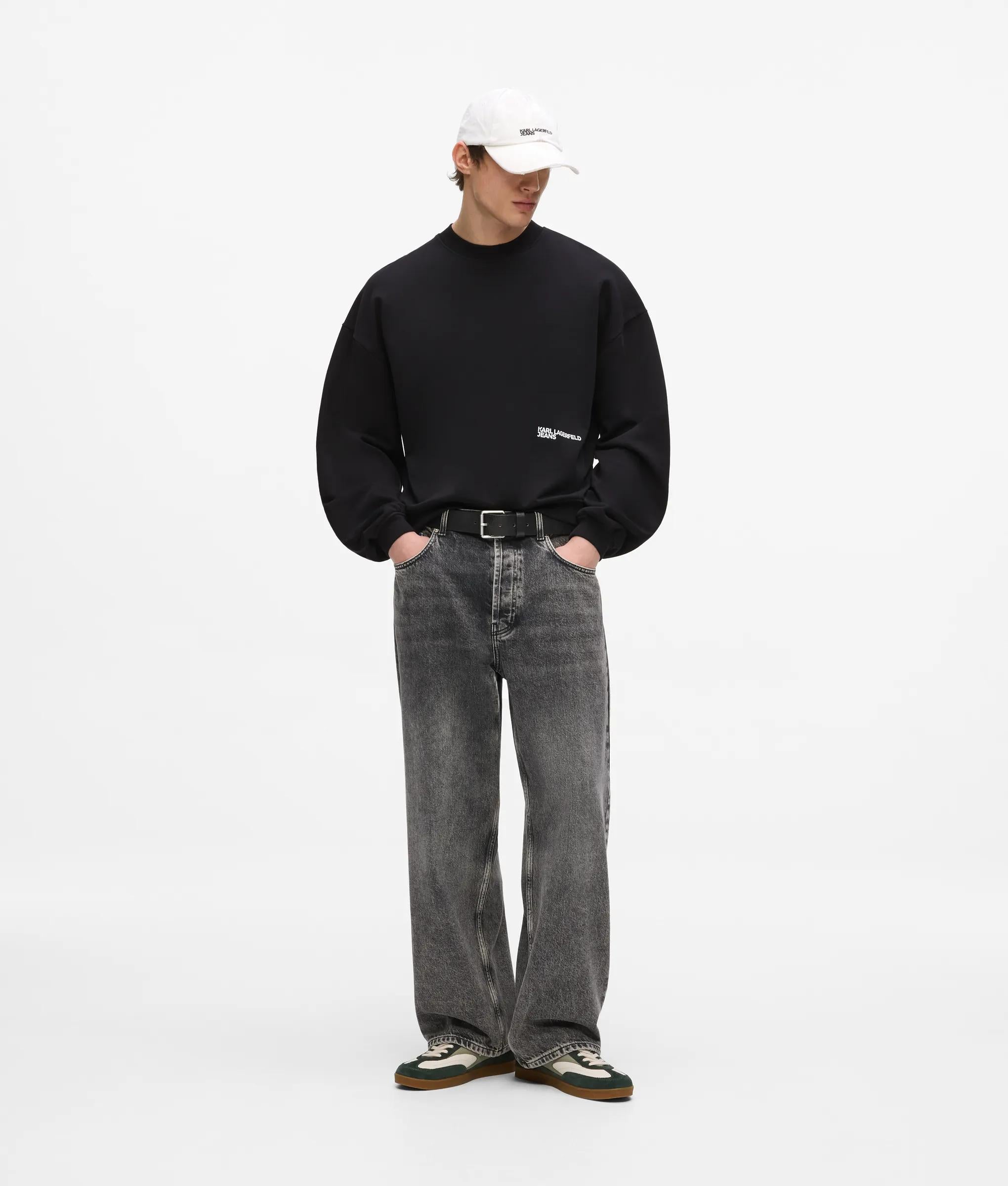 Boxy sweatshirt met gradiëntlogo