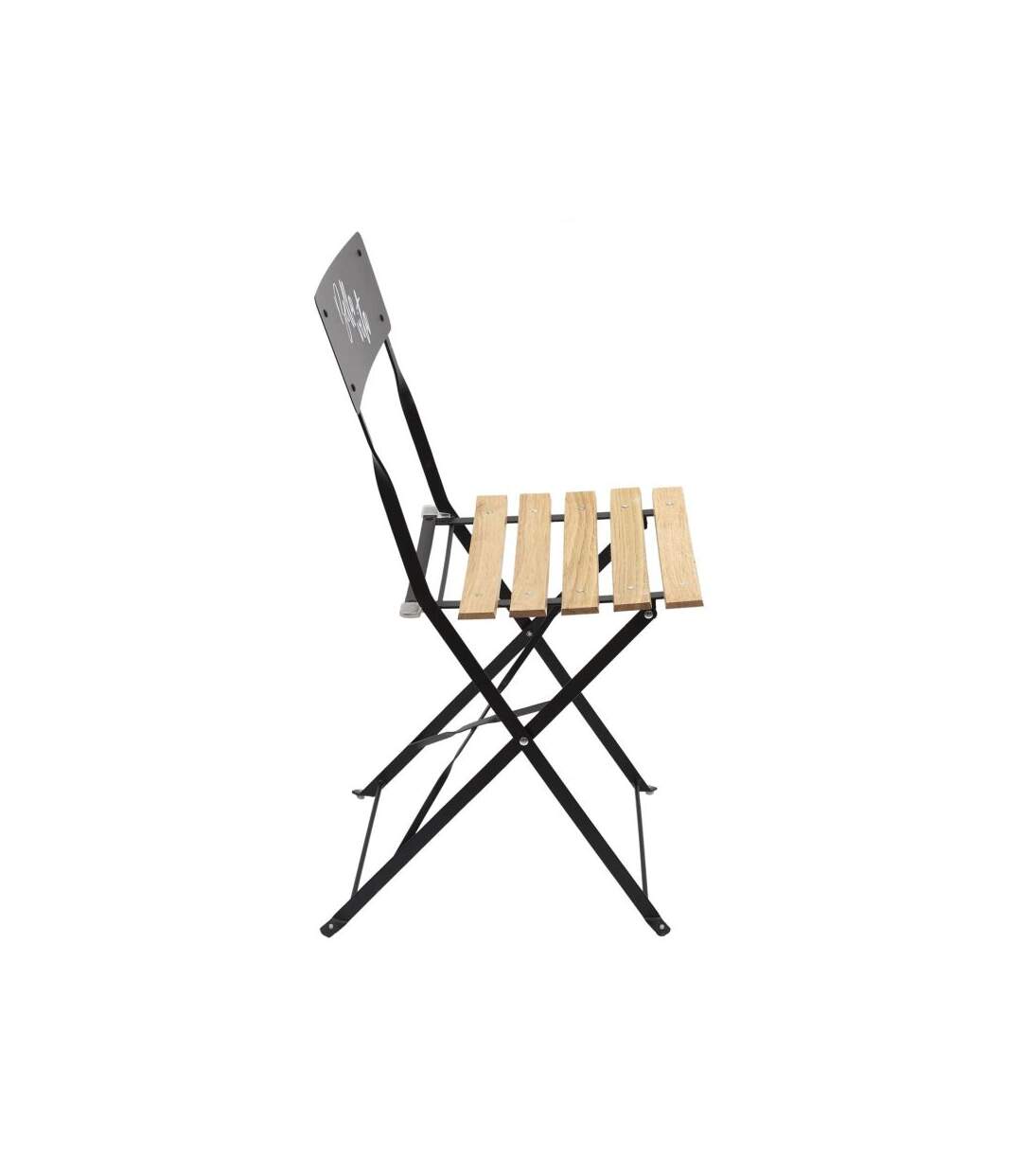 Paris Prix - Lot De 2 Chaises Pliantes bella Vita 81cm Noir