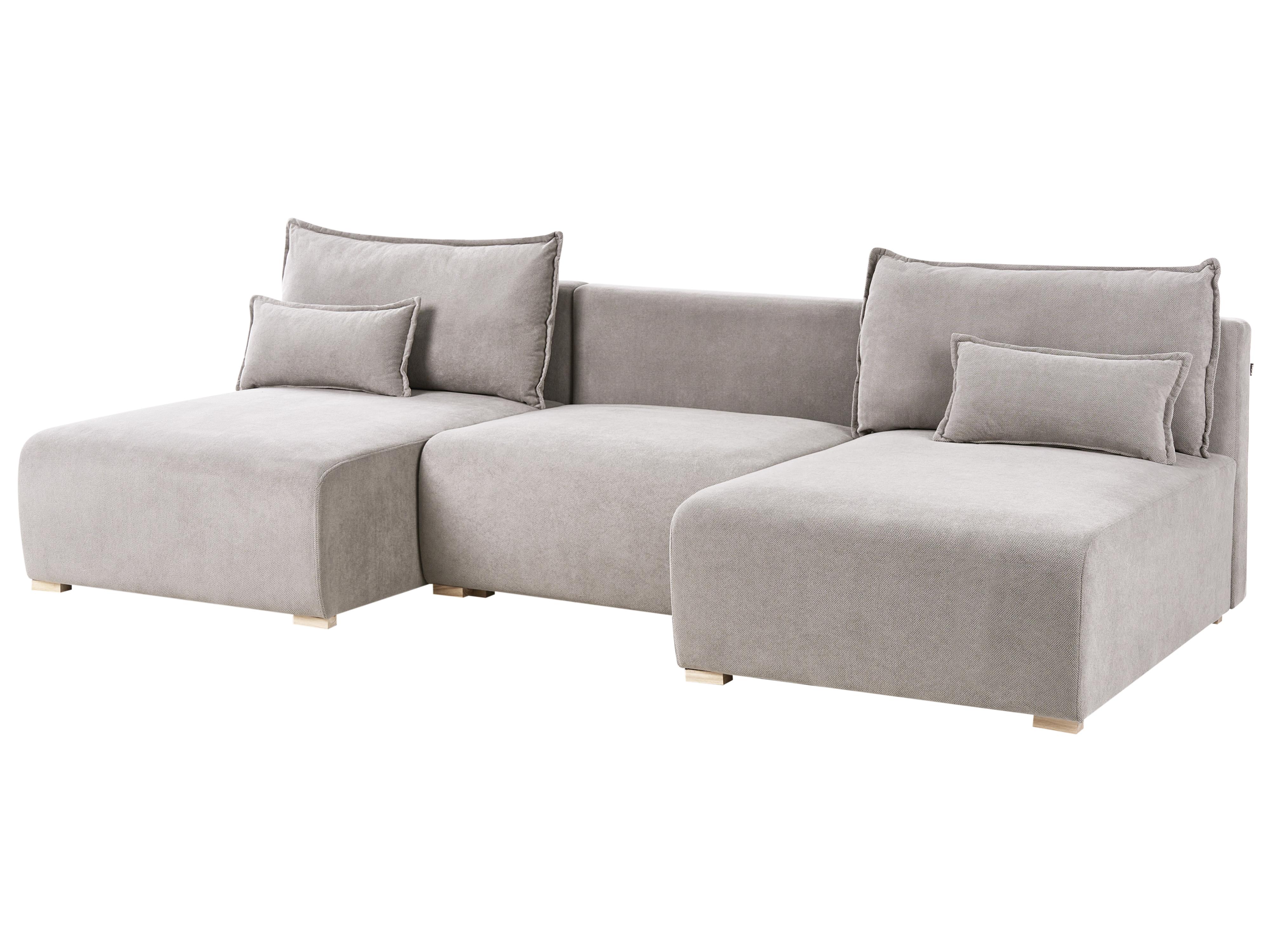 Modulaire U-vormige bank NERBO Stof Grijs