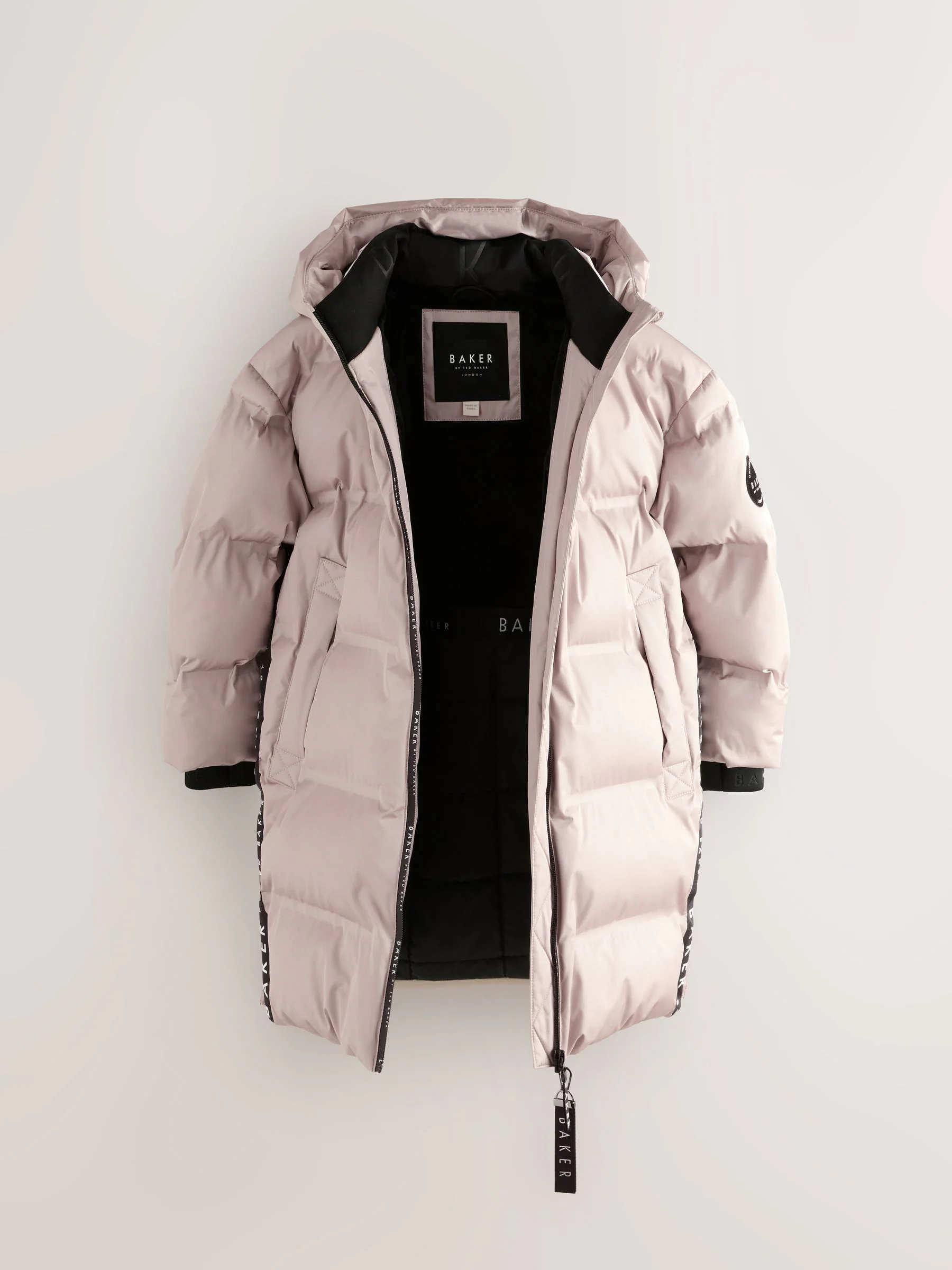 Baker by Ted Baker meisjes regenbestendige gewatteerde lange jas